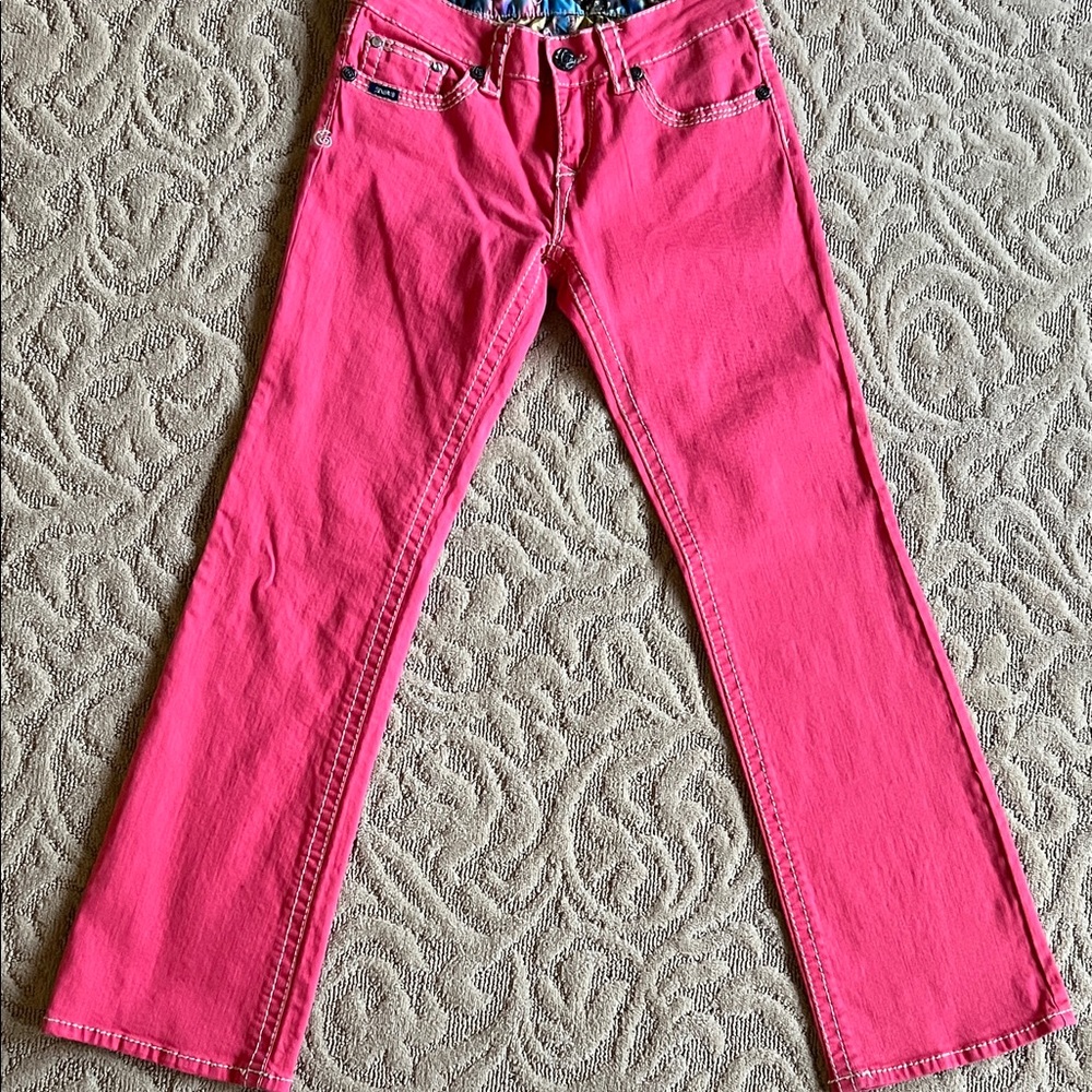 Adiktd Women’s Pinkish Red Boot Cut Jeans